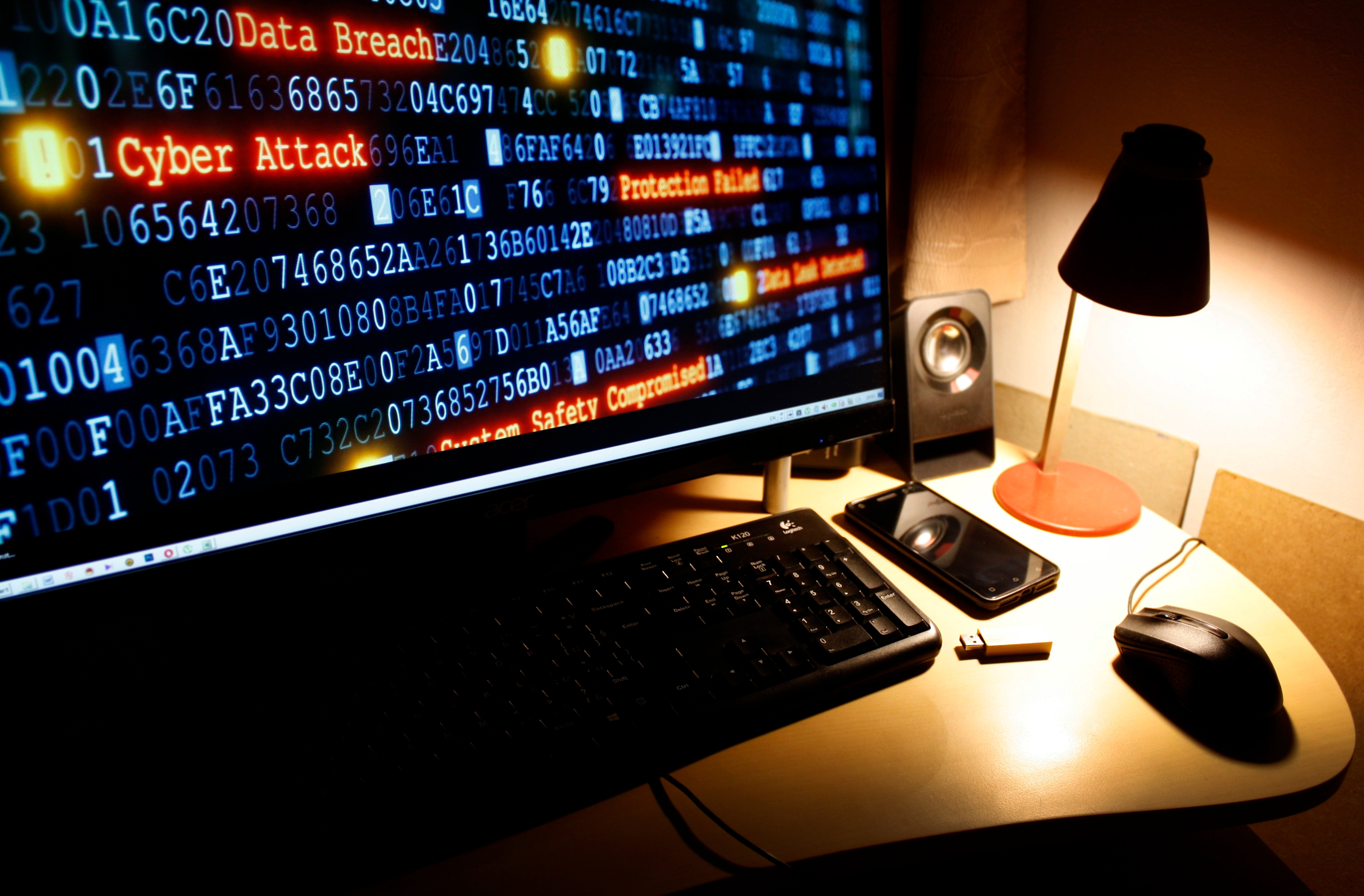 Attack telemetry on a monitor